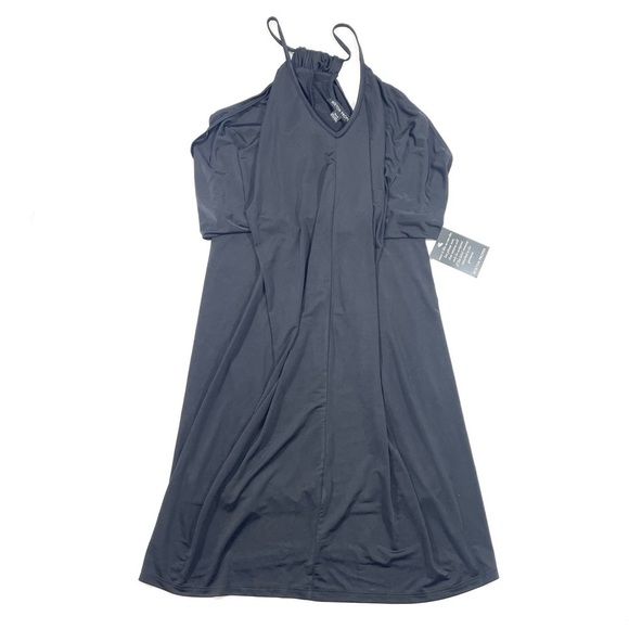New Boston Proper Halter Blouson Short Dress - Picture 2 of 8